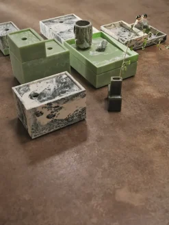 Bandeja decorativa Mist 15x20 cm, Seafoam