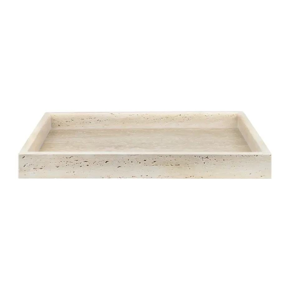 Bandeja decorativa Travertine 30x40 cm, Linen