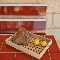 Bandeja Fionia 36x52 cm, roble