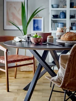 Bandeja giratoria Nuni Ø36 cm, mármol marrón