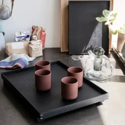 Bandeja madera Bon large, Roble teñido de negro