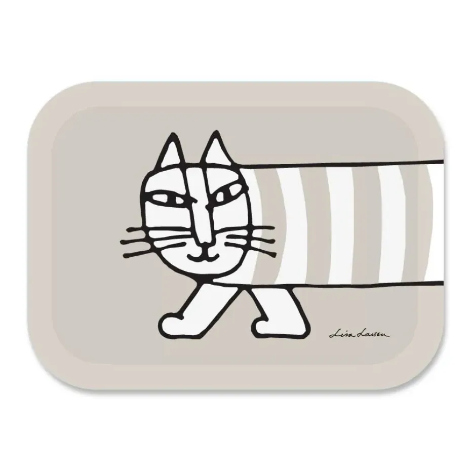 Bandeja Mikey 27x20 cm, gris