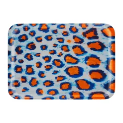 Bandeja Monster Medium 37x53 cm, Coral-white-ultramarine blue