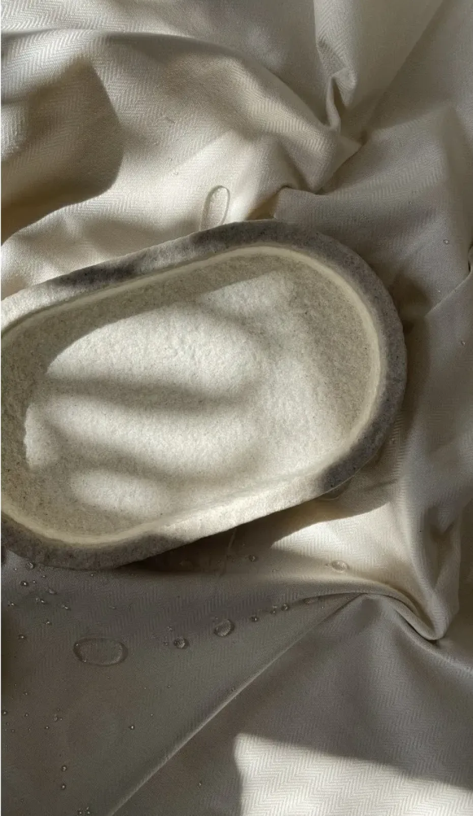 Bandeja ovalada Humdakin Sandstone 15x25 cm, Natural