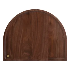 Bandeja redondeada Sessio 32x40 cm, nogal