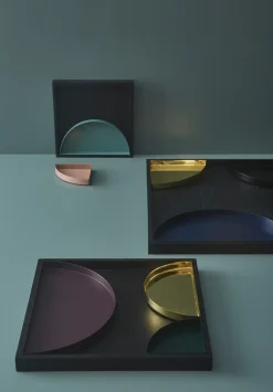 Bandeja Unity square fresno teñido de negro, X-Large