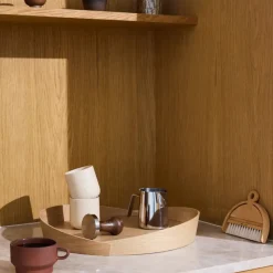 Bandeja V43 Top Ø38 cm, Roble lacado