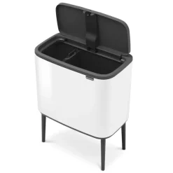 Bo Touch Bin 11+23 L, blanco