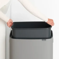 Bo touch bin 60 L, Mineral concrete grey