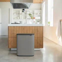 Bo touch bin 60 L, Mineral concrete grey