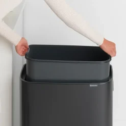 Bo touch bin 60 L, negro mate