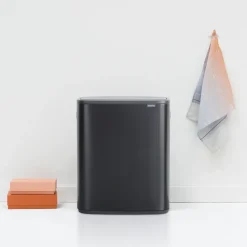 Bo touch bin 60 L, negro mate
