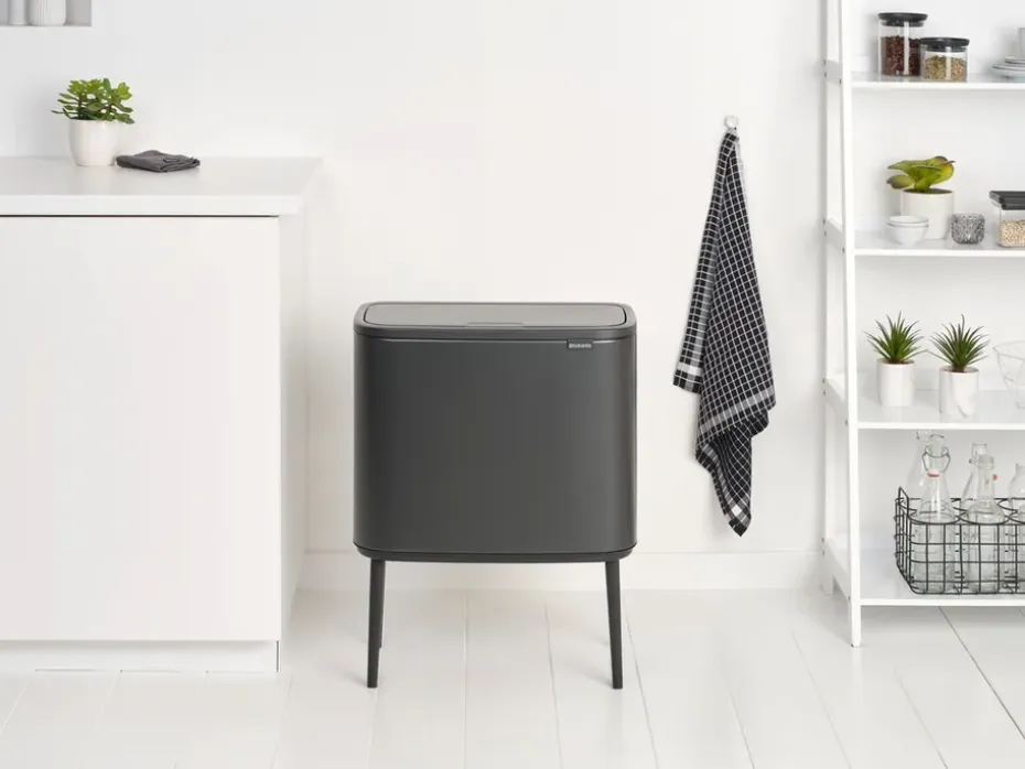 Bo Touch Bin 3 x 11 L, Confident Grey