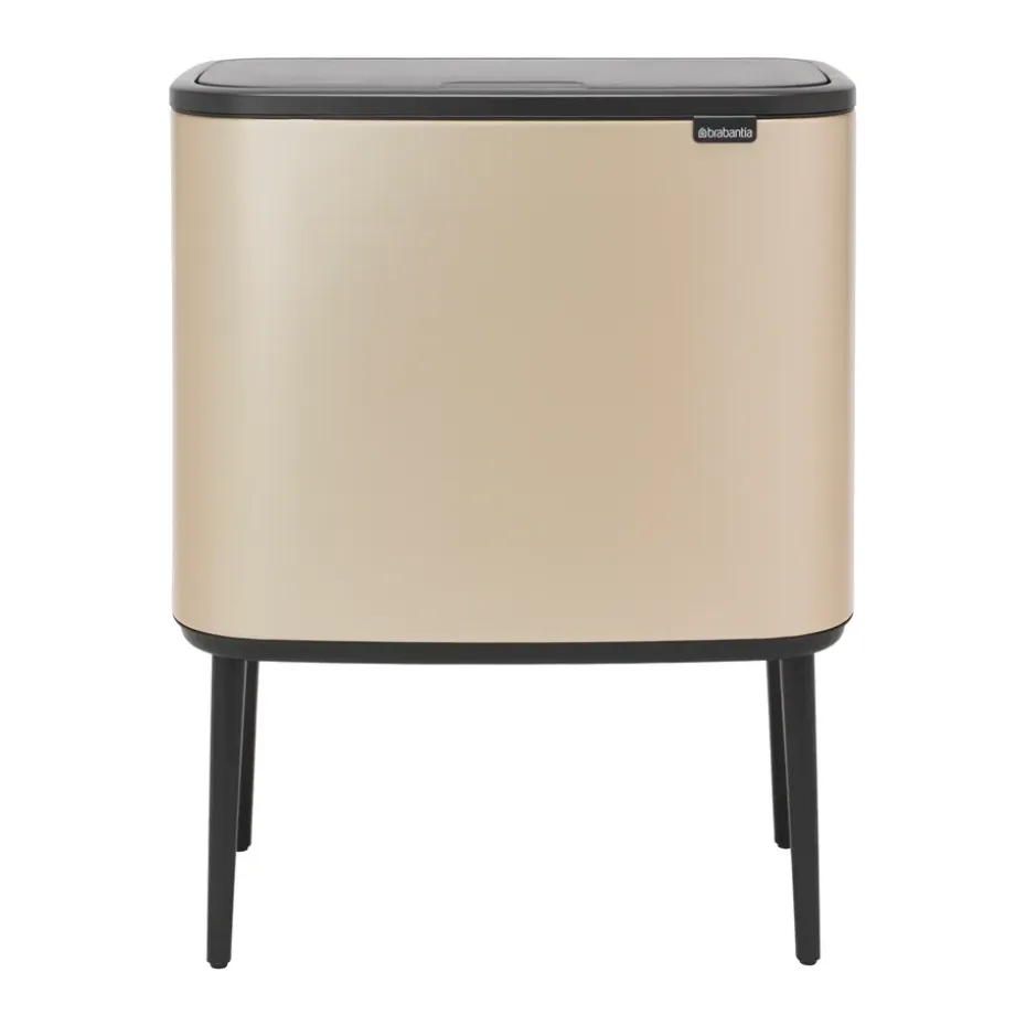 Bo Touch Bin 3 x 11 L, Metallic Gold