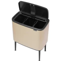 Bo Touch Bin 3 x 11 L, Metallic Gold