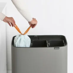 Bo Touch Bin 3 x 11 L, Mineral concrete grey