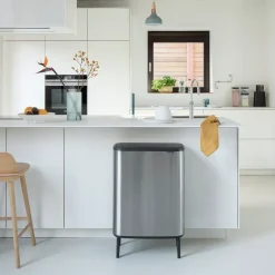 Bo touch bin high 60 L, acero cepillado mate
