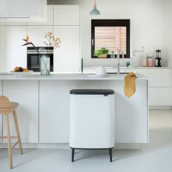 Bo touch bin high 60 L, blanco
