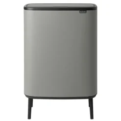 Bo touch bin high 60 L, Mineral concrete grey