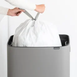 Bo touch bin high 60 L, Mineral concrete grey
