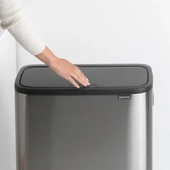 Bo touch bin high 2x30 L, acero cepillado mate