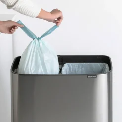 Bo touch bin high 2x30 L, acero cepillado mate