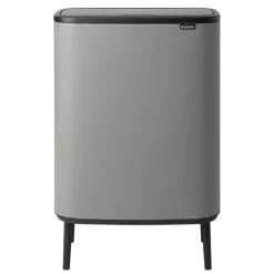Bo touch bin high 2x30 L, Mineral concrete grey