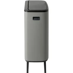 Bo touch bin high 2x30 L, Mineral concrete grey