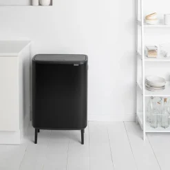 Bo touch bin high 2x30 L, negro mate