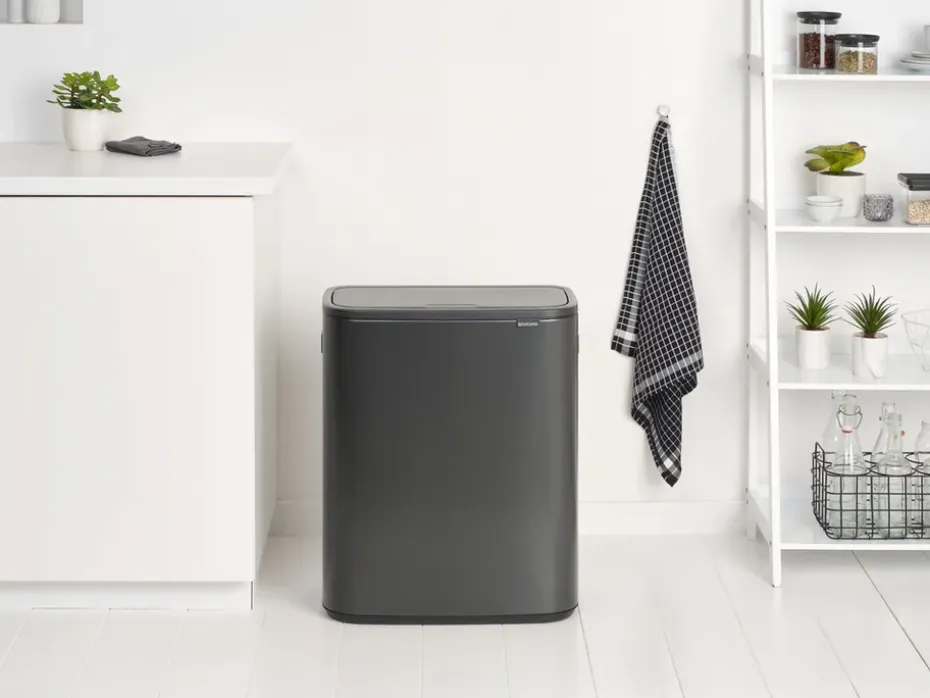 Bo touch bin 2x30 L, Confident Grey