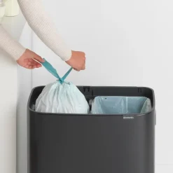 Bo touch bin 2x30 L, negro mate