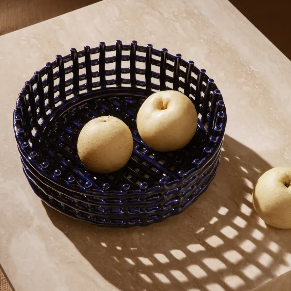 Bol Ceramic trenzado, Blue