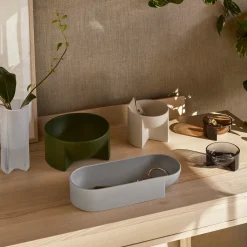 Bol cerámica Kuru 7,5x37 cm, gris claro