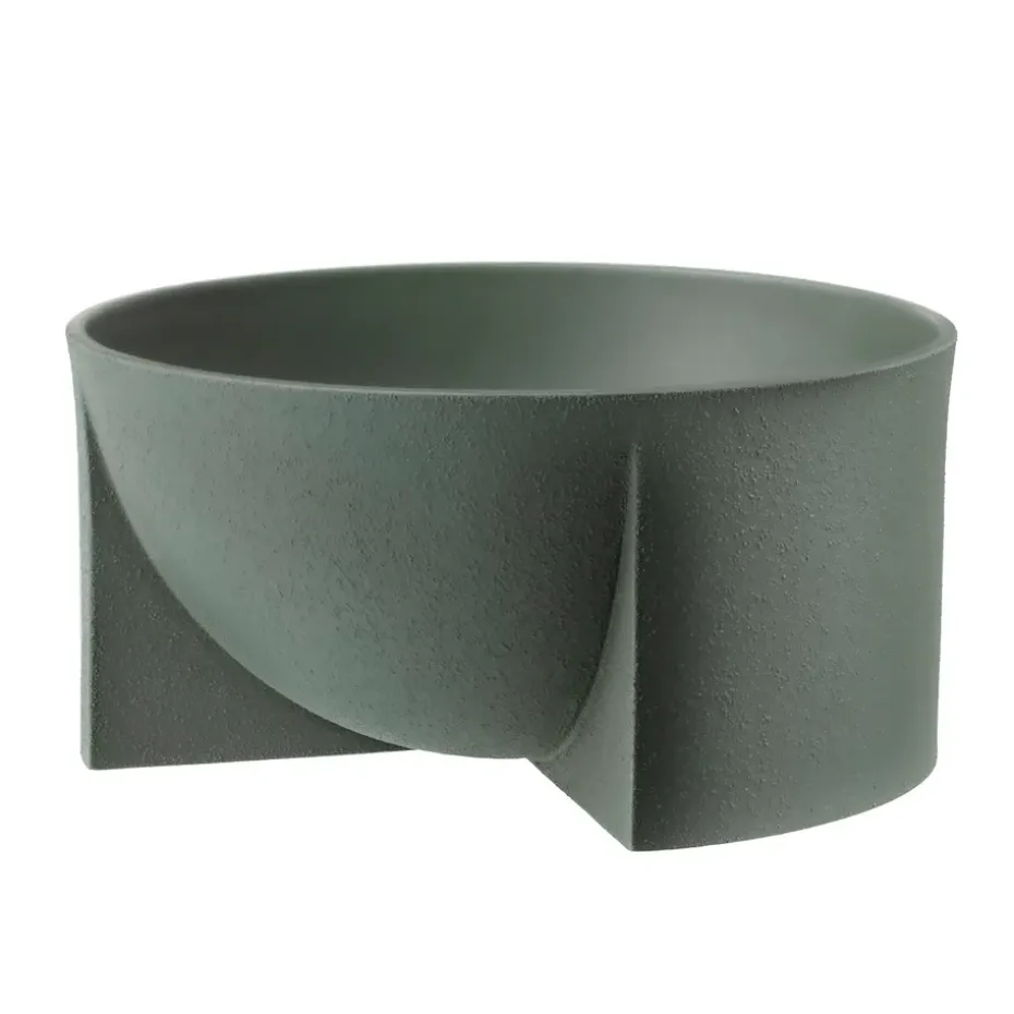 Bol cerámica Kuru 12x24 cm, verde musgo