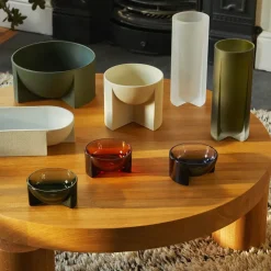 Bol cerámica Kuru 12x24 cm, verde musgo