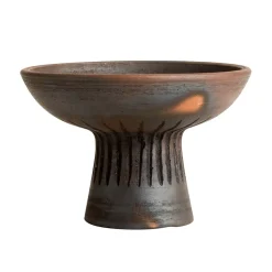 Bol con pie Fire S, marrón