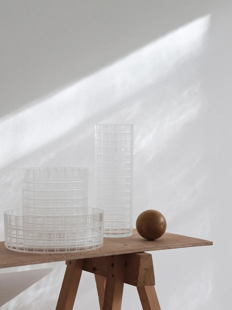 Bol Cut in number Ø27,5 cm, patrón de cuadros