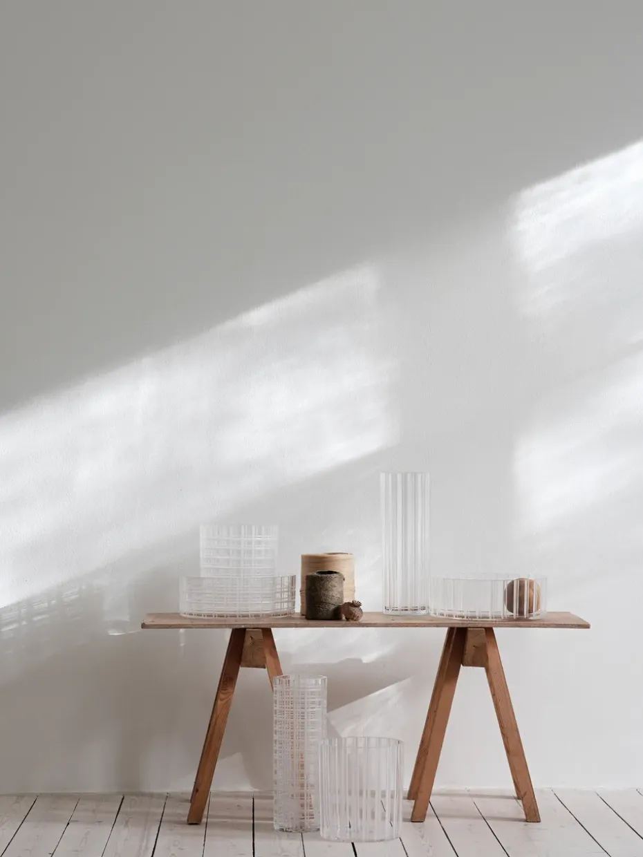 Bol Cut in number Ø27,5 cm, patrón de cuadros