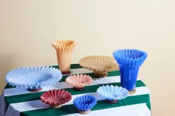 Bol Lori M Ø18 cm, Azul claro-burdeos