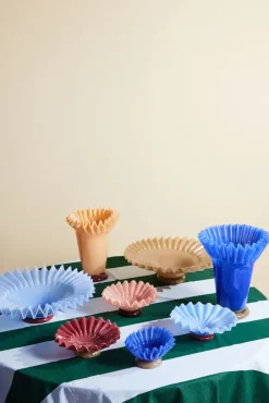 Bol Lori M Ø18 cm, Azul claro-burdeos