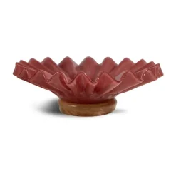 Bol Lori M Ø18 cm, Bordeaux-beige