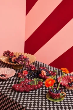 Bol Lori M Ø18 cm, Pink-brown