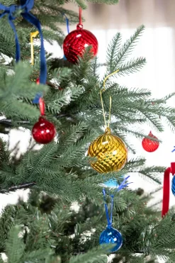 Bola de Navidad Opacity M Ø8 cm, 2-pack, Amarillo