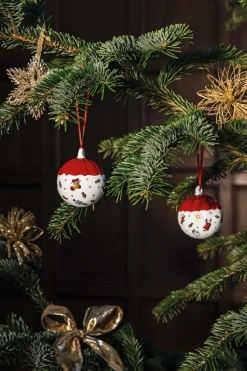 Bola de navidad Toy's Delight Decoration Ø6 cm, blanco-rojo