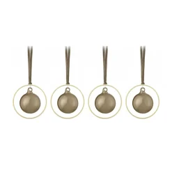 Bolas de Navidad KITAI 8,5 cm 4 unidades, Coffee