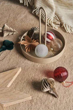 Bolas de Navidad Tradition 6 unidades, Rojo/blanco