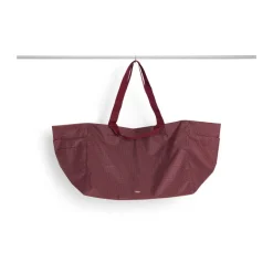 Bolsa Grid Weekend Bag, Burgundy, large