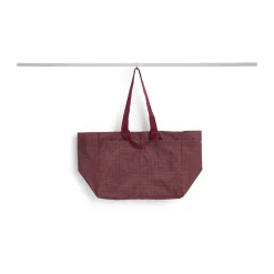 Bolsa Grid Weekend Bag, Burgundy, medium