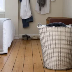 Bolsa ropa sucia Korbo, blanco 80 L