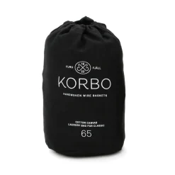 Bolsa ropa sucia Korbo, negro 65 L